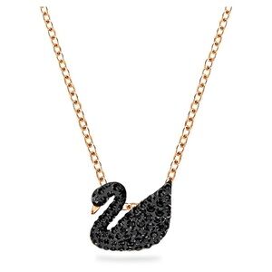 SWAROVSKI Swan pendant
Swan, Small, Black, Rose gold-tone plated